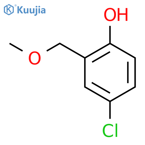 Phenol, 4-chloro-2-(methoxymethyl)- structure