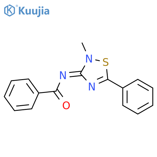 Benzamide, N-(2-methyl-5-phenyl-1,2,4-thiadiazol-3(2H)-ylidene)- structure
