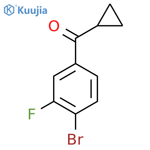 4-Bromo-3-fluorophenyl cyclopropyl ketone structure