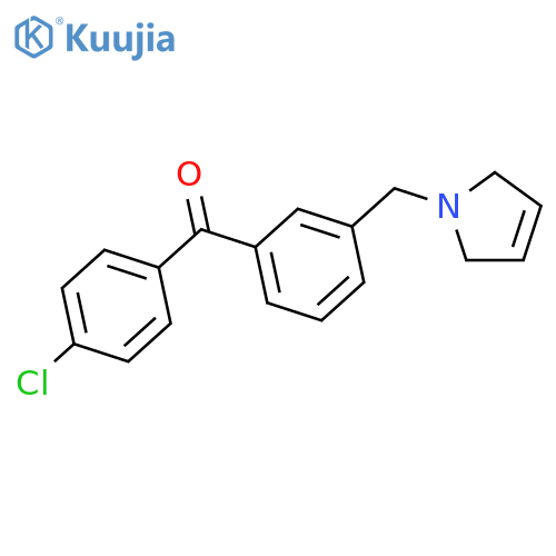 (4-Chlorophenyl)(3-((2,5-dihydro-1H-pyrrol-1-yl)methyl)phenyl)methanone structure