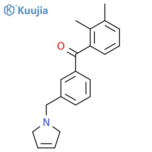 2,3-Dimethyl-3'-(3-pyrrolinomethyl) benzophenone structure