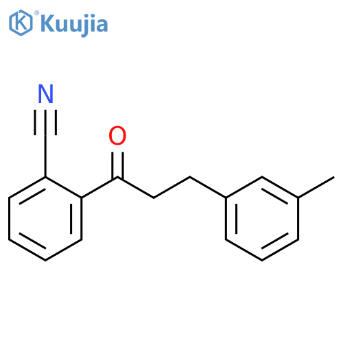 2'-Cyano-3-(3-methylphenyl)propiophenone structure
