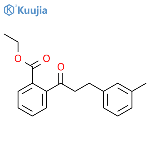 2'-Carboethoxy-3-(3-methylphenyl)propiophenone structure