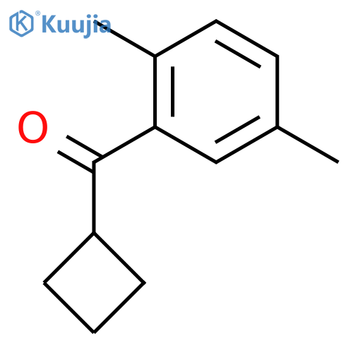 cyclobutyl-(2,5-dimethylphenyl)methanone structure