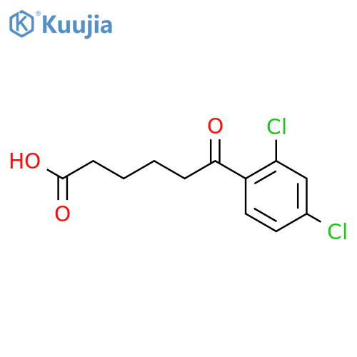 6-(2,4-Dichlorophenyl)-6-oxohexanoic acid structure
