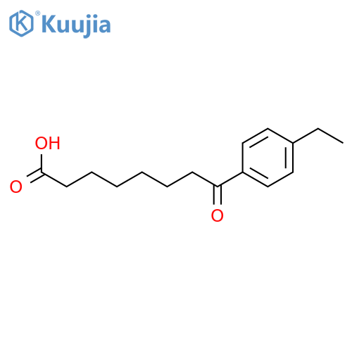 8-(4-Ethylphenyl)-8-oxooctanoic acid structure