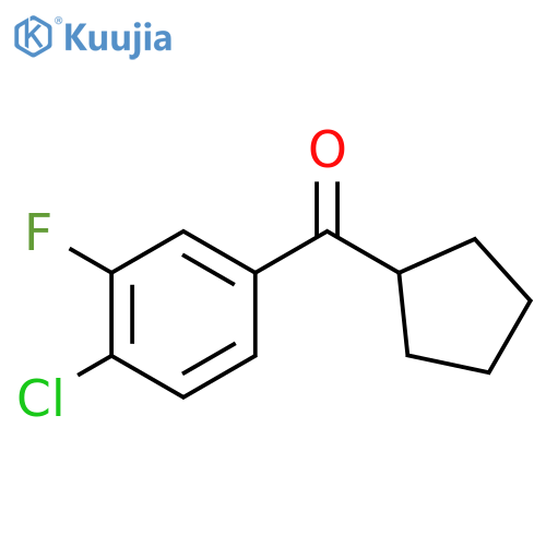 (4-chloro-3-fluorophenyl)-cyclopentylmethanone structure