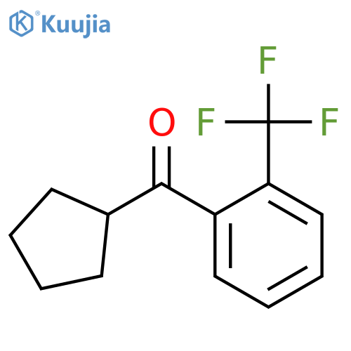 cyclopentyl-[2-(trifluoromethyl)phenyl]methanone structure