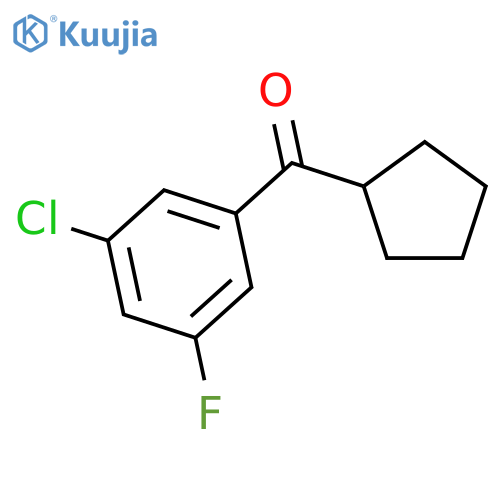 (3-chloro-5-fluorophenyl)-cyclopentylmethanone structure