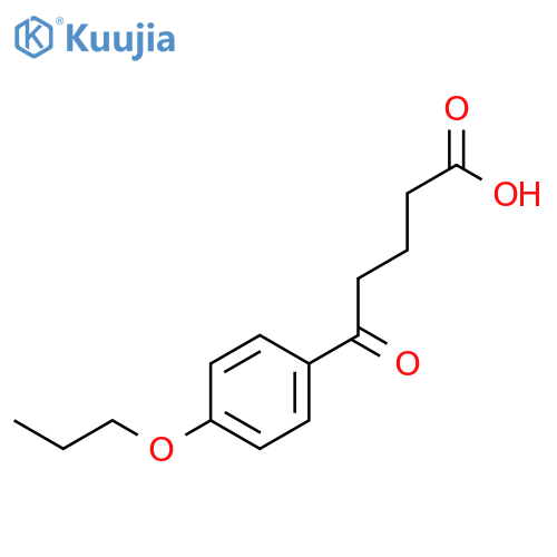5-Oxo-5-(4-n-propoxyphenyl)valeric acid structure