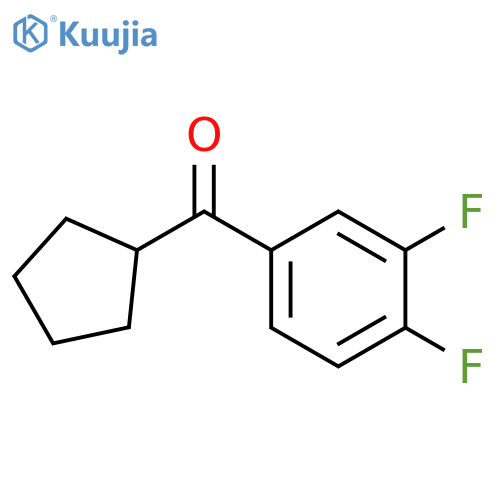 cyclopentyl-(3,4-difluorophenyl)methanone structure