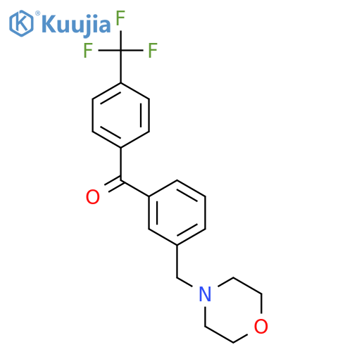 [3-(morpholinomethyl)phenyl]-[4-(trifluoromethyl)phenyl]methanone structure