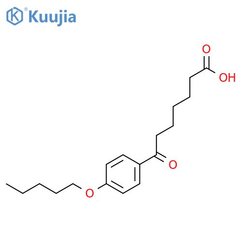 7-Oxo-7-(4-pentyloxyphenyl)heptanoic acid structure