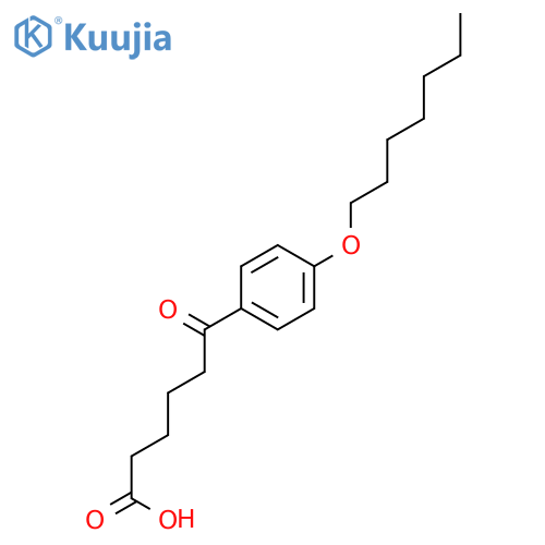 6-(4-Heptyloxyphenyl)-6-oxohexanoic acid structure