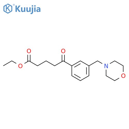 Ethyl 5-3-(morpholinomethyl)phenyl-5-oxovalerate structure