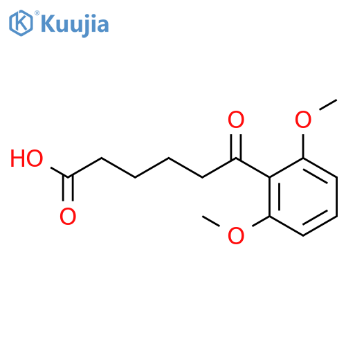 6-(2,6-Dimethoxyphenyl)-6-oxohexanoic acid structure