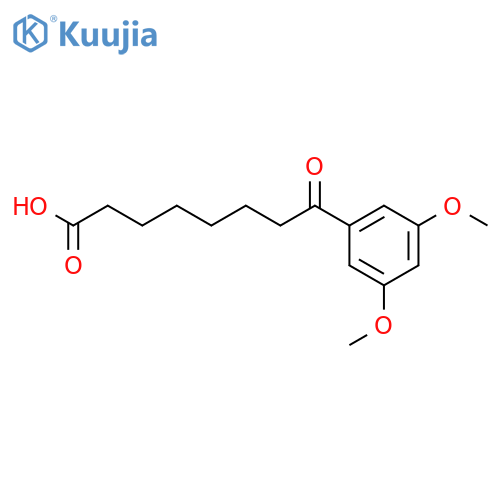 8-(3,5-Dimethoxyphenyl)-8-oxooctanoic acid structure
