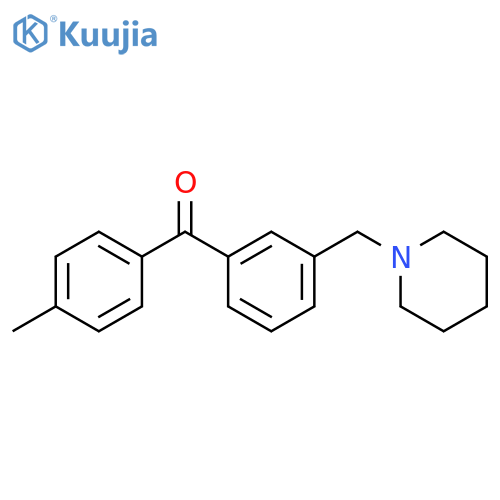 4'-Methyl-3-piperidinomethyl benzophenone structure