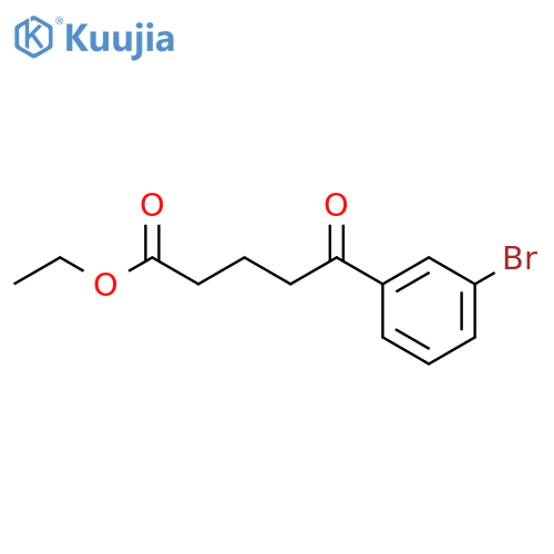 Ethyl 5-(3-bromophenyl)-5-oxovalerate structure