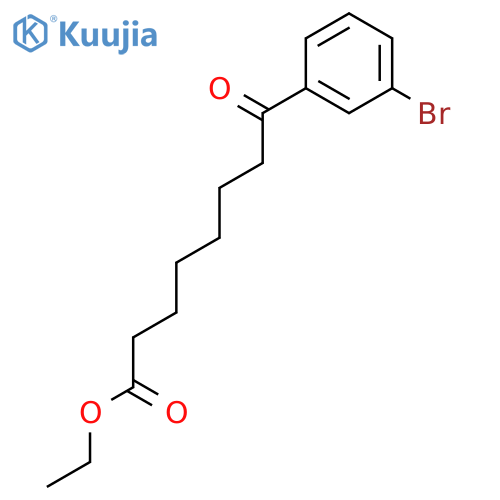 Ethyl 8-(3-bromophenyl)-8-oxooctanoate structure