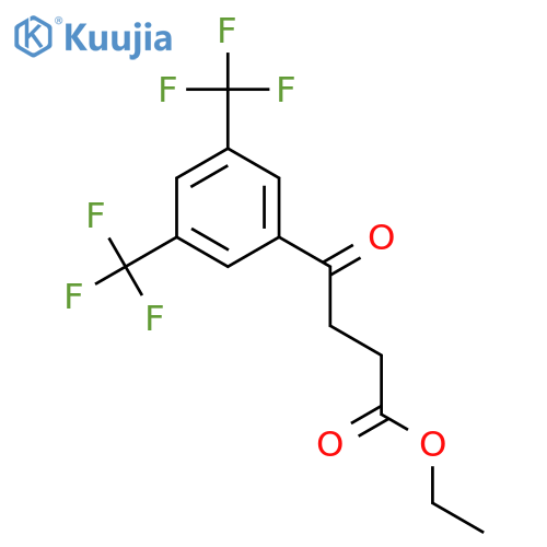 Ethyl 4-[3,5-bis(trifluoromethyl)phenyl]-4-oxobutanoate structure