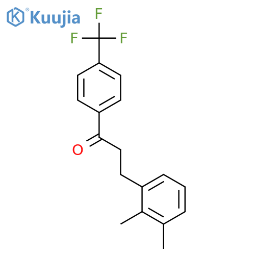 3-(2,3-dimethylphenyl)-1-[4-(trifluoromethyl)phenyl]propan-1-one structure
