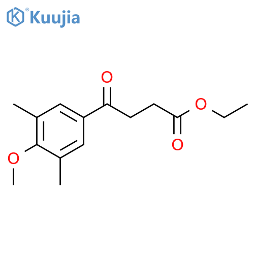 Ethyl 4-(4-methoxy-3,5-dimethylphenyl)-4-oxobutanoate structure