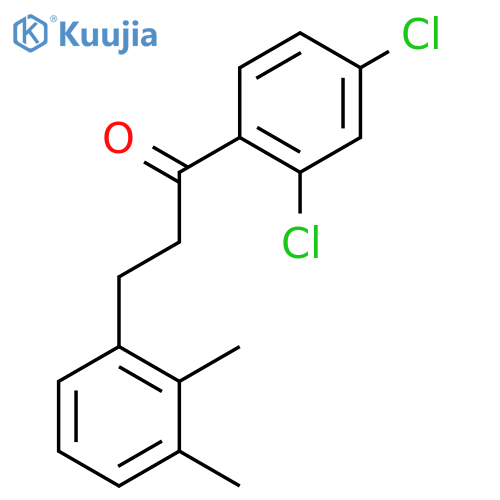 2',4'-DICHLORO-3-(2,3-DIMETHYLPHENYL)PROPIOPHENONE structure