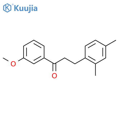 3-(2,4-dimethylphenyl)-1-(3-methoxyphenyl)propan-1-one structure