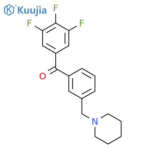 3'-Piperidinomethyl-3,4,5-trifluorobenzophenone structure