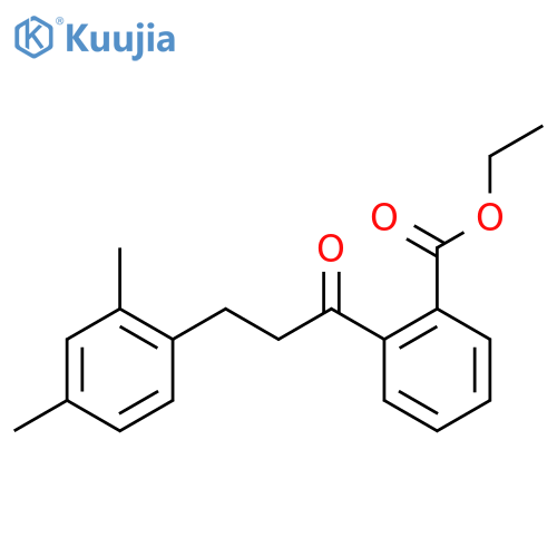 2'-Carboethoxy-3-(2,4-dimethylphenyl)propiophenone structure
