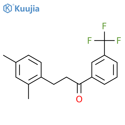 3-(2,4-dimethylphenyl)-1-[3-(trifluoromethyl)phenyl]propan-1-one structure