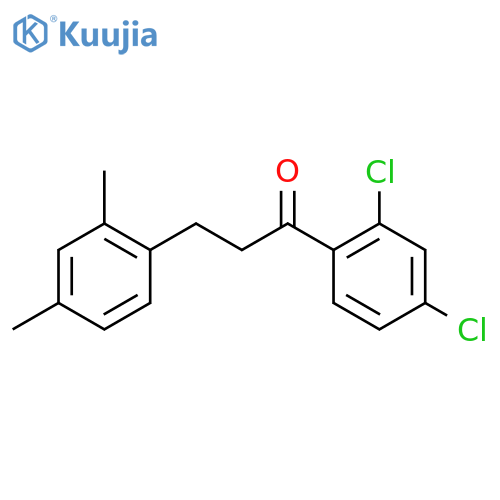 2',4'-Dichloro-3-(2,4-dimethylphenyl)propiophenone structure