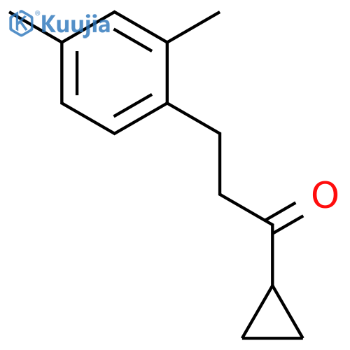 Cyclopropyl 2-(2,4-dimethylphenyl)ethyl ketone structure