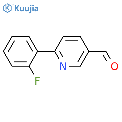 6-(2-Fluorophenyl)-3-pyridinecarbaldehyde structure