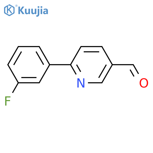 6-(3-fluorophenyl)pyridine-3-carbaldehyde structure