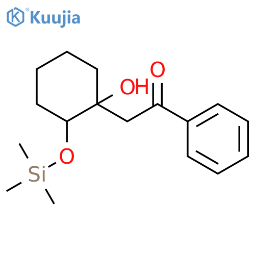 Ethanone, 2-[1-hydroxy-2-[(trimethylsilyl)oxy]cyclohexyl]-1-phenyl- structure