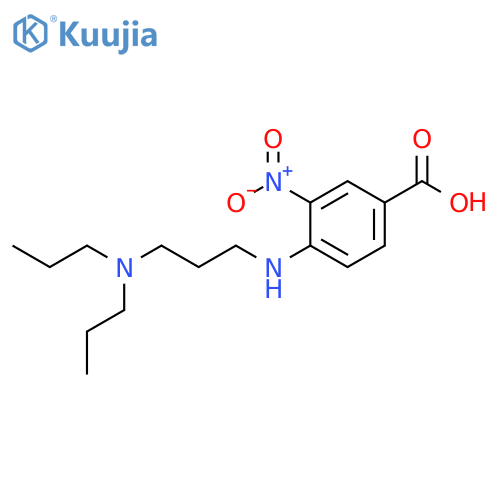 Benzoic acid, 4-[[3-(dipropylamino)propyl]amino]-3-nitro- structure