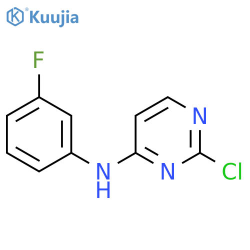 2-Chloro-N-(3-fluorophenyl)pyrimidin-4-amine structure