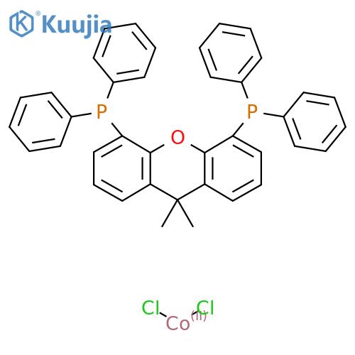 [9,9-Dimethyl-4,5-bis(diphenylphosphino)xanthene]dichlorocobalt(II) structure