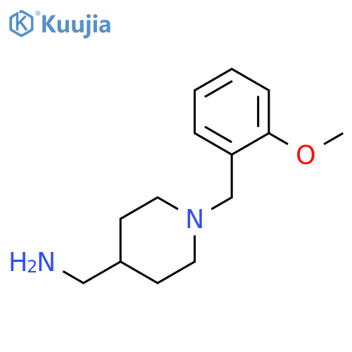 {1-(2-methoxyphenyl)methylpiperidin-4-yl}methanamine structure