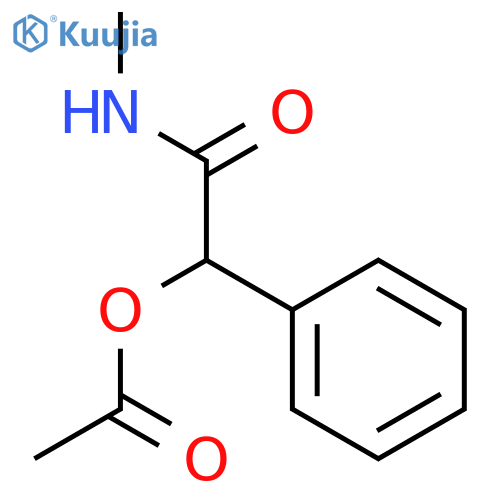 Benzeneacetamide, α-(acetyloxy)-N-methyl- structure