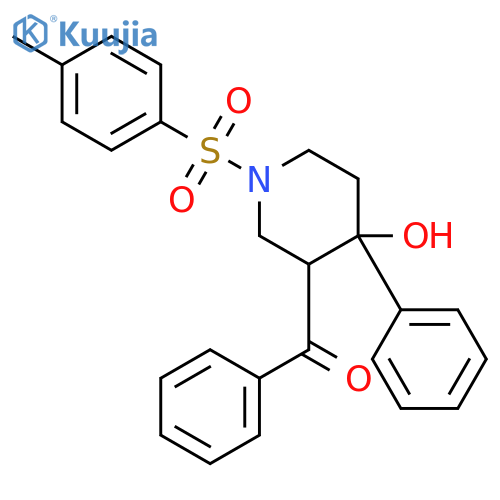 4-Piperidinol, 3-benzoyl-1-[(4-methylphenyl)sulfonyl]-4-phenyl- structure