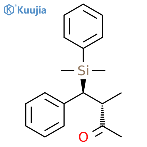 2-Butanone, 4-(dimethylphenylsilyl)-3-methyl-4-phenyl-, (R*,S*)- structure