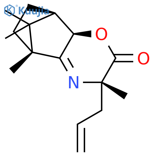 (1S,2R,5S,8R)-5-allyl-5,8,11,11-tetramethyl-3-oxa-6-azatricyclo[6.2.1.02,7]undec-6-en-4-one structure