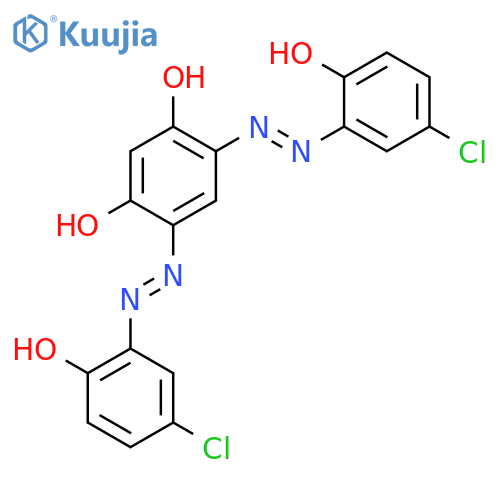 1,3-BENZENEDIOL, 4,6-BIS[(5-CHLORO-2-HYDROXYPHENYL)AZO]- structure