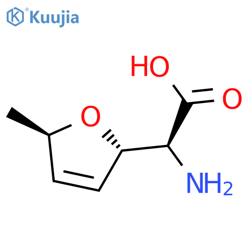 D-lyxo-Hept-4-enonic acid, 2-amino-3,6-anhydro-2,4,5,7-tetradeoxy- structure