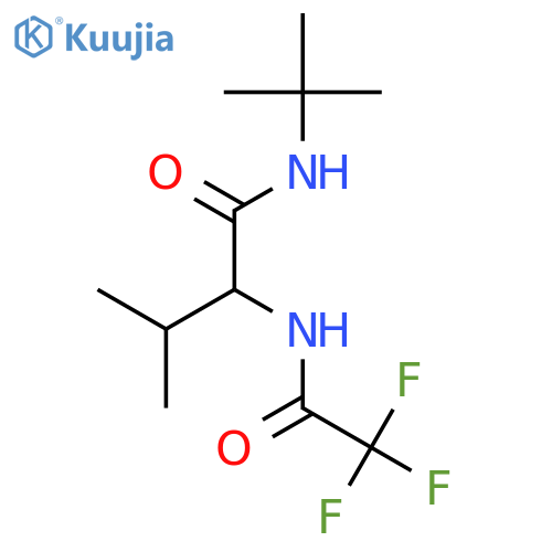Butanamide, N-(1,1-dimethylethyl)-3-methyl-2-[(trifluoroacetyl)amino]- structure