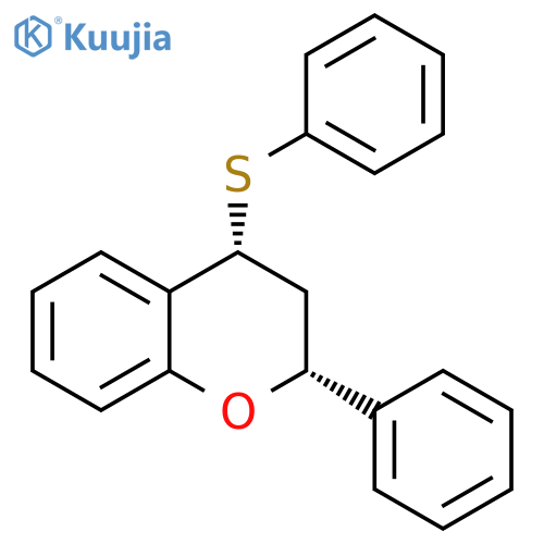 2H-1-Benzopyran, 3,4-dihydro-2-phenyl-4-(phenylthio)-, cis- structure