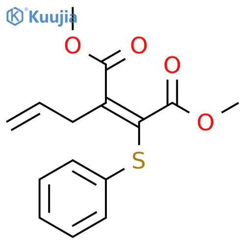 2-Butenedioic acid, 2-(phenylthio)-3-(2-propenyl)-, dimethyl ester, (E)- structure